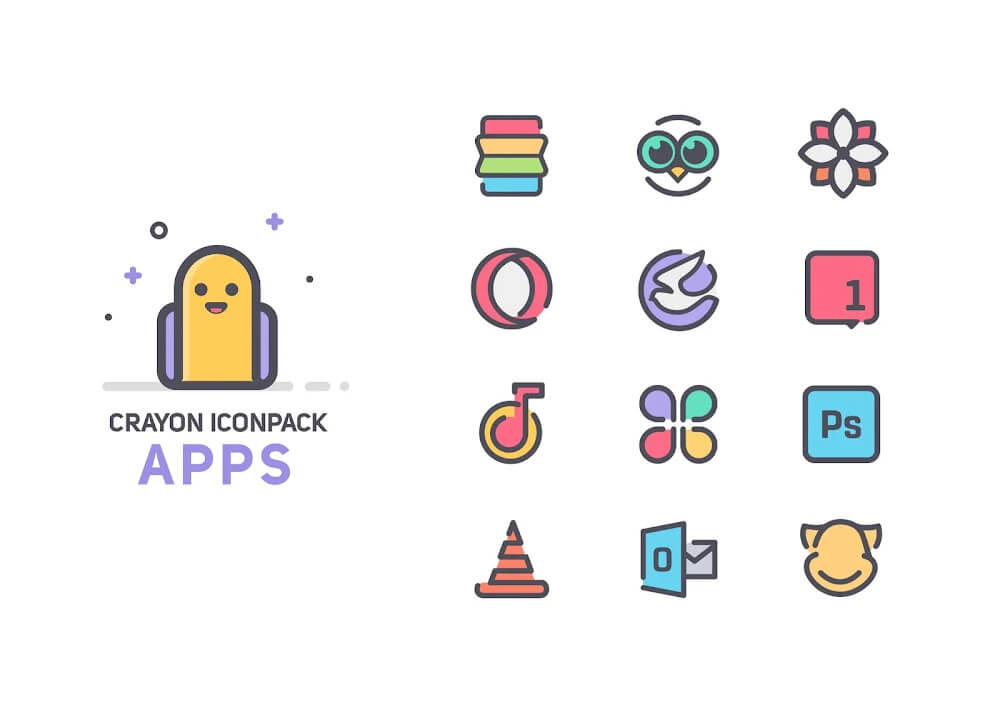 Crayon Icon Pack