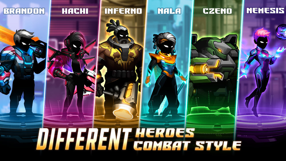 Cyber Fighters: League of Cyberpunk Stickman 2077