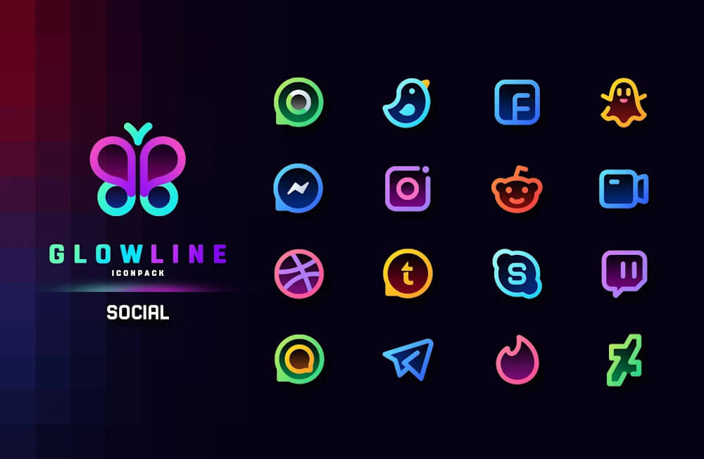 GlowLine Icon Pack