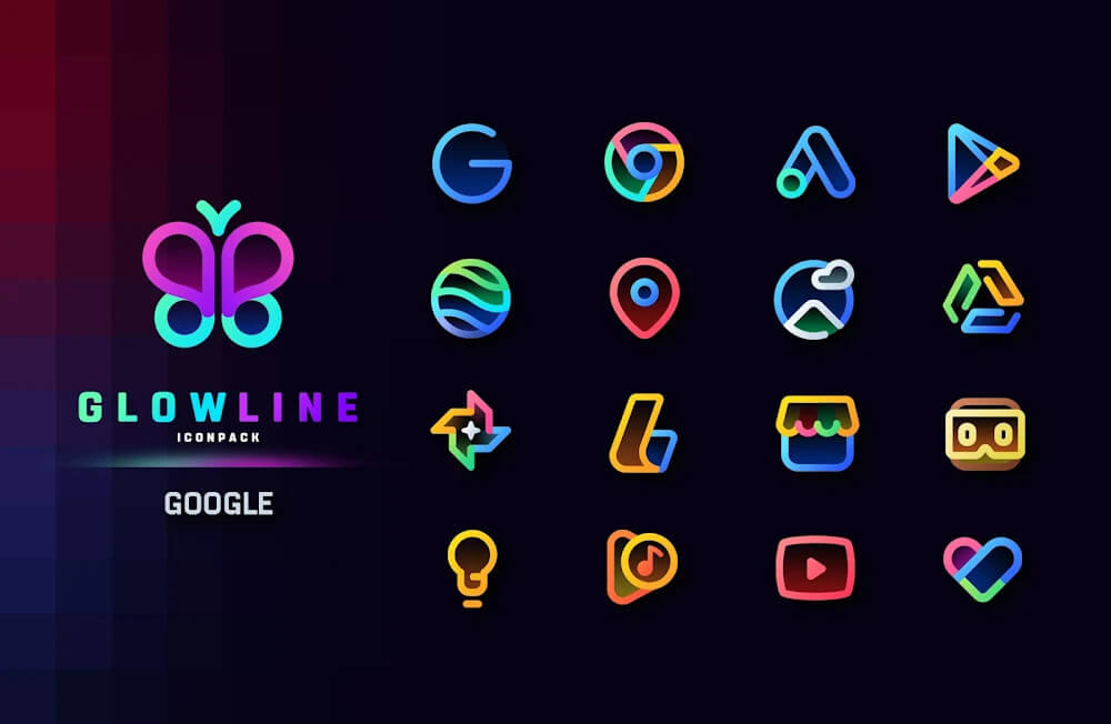 GlowLine Icon Pack