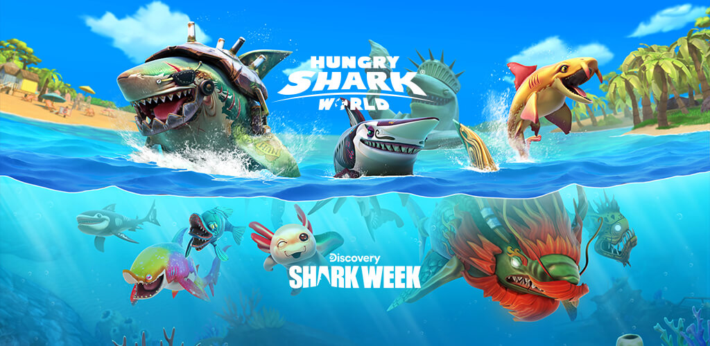 HUNGRY SHARK WORLD APK MOD DINHEIRO INFINITO VERSÃO 5.3.0 ATUALIZADO 2023 