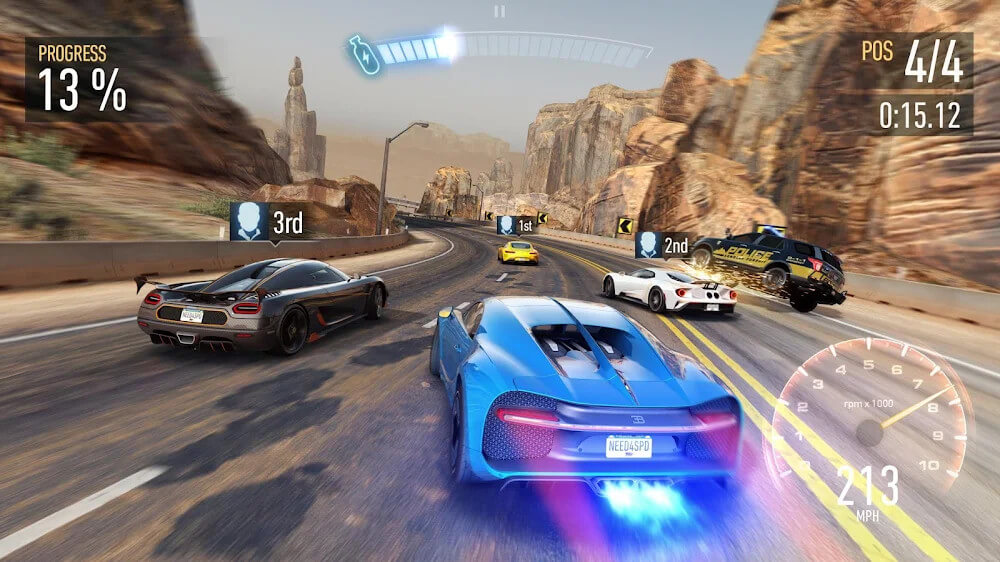 Hack game Need for Speed No Limits v7.4.0 MOD APK (Unlimited Nitro) 2024 Need-for-speed-no-limits-4