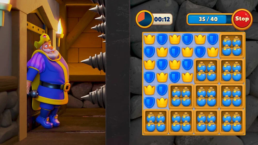 Hack Royal Match v19371 MOD APK (Unlimited Boosters, Stars, Coins) 2024 full vip Royal-match-3