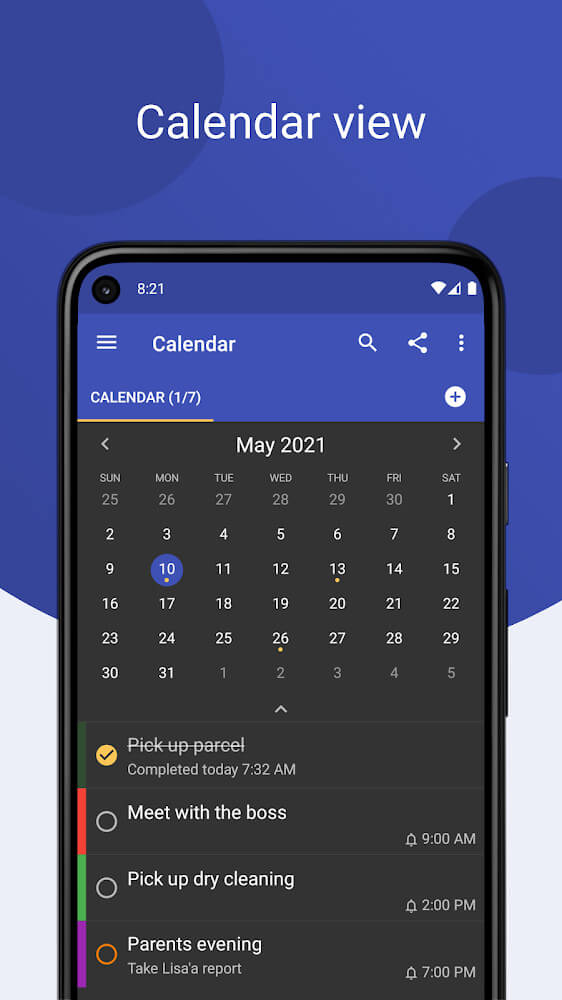 Tasks: to do list with sync, reminders & calendar