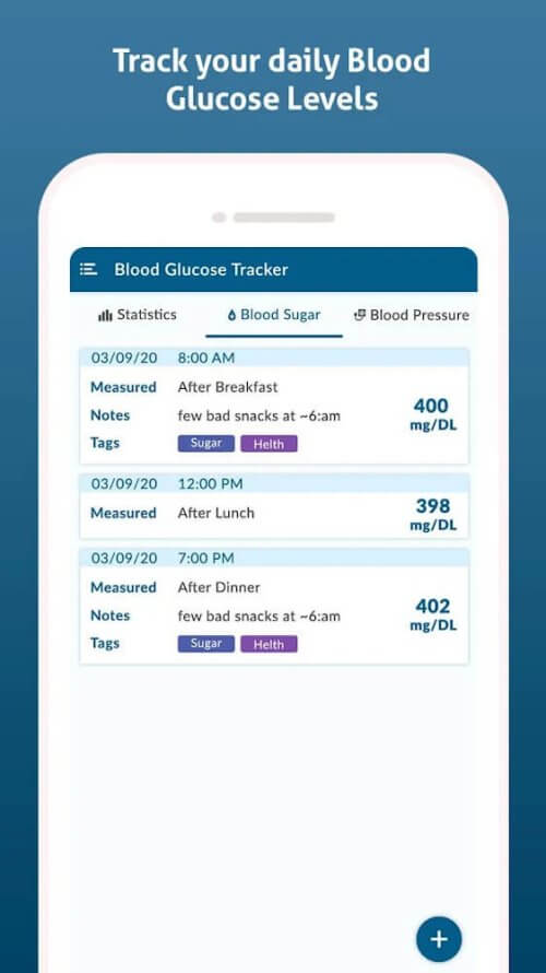 Diabetes Diary – Blood Glucose Tracker