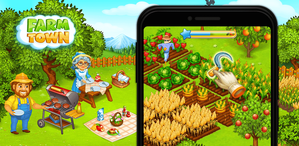 Farm Town v3.89 MOD APK (Unlimited Money, Gems) Download