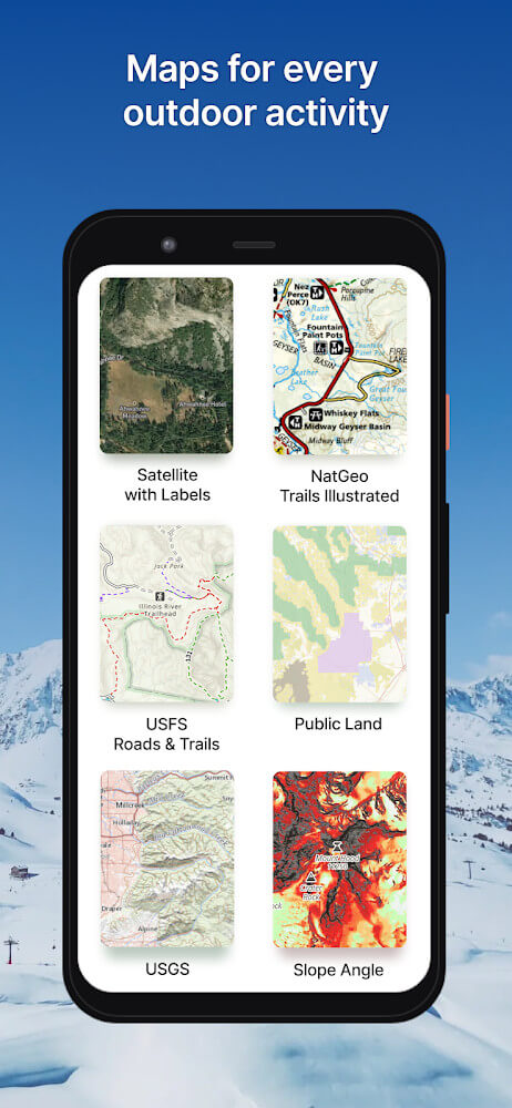 Gaia GPS: Bản đồ đi bộ, địa hình