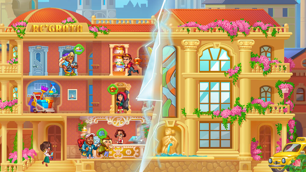 Hack Grand Hotel Mania v4.5.3.4 MOD APK (Unlimited Money) free 2024 Grand-hotel-mania-hotel-game-4