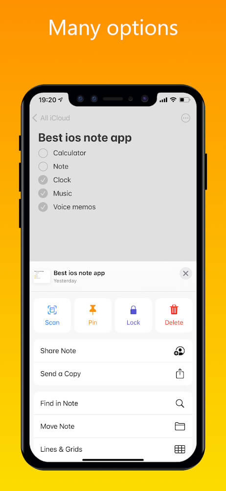 iNote – iOS Notes, iPhone style Notes