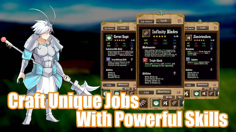 Hack Jobmania Eternal Dungeon v2.18.2 MOD APK (Instant Win, Kill Enemy) Mới nhất 2024 Jobmania-eternal-dungeon-roguelike-deckbuilding-4