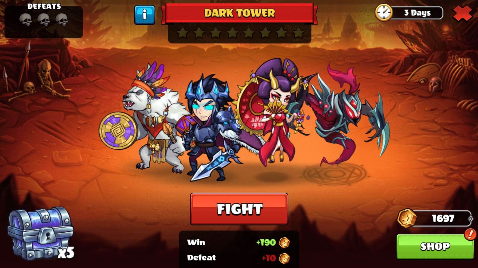 Download Towers and Titans MOD APK v3.3.2 (unlimited money) For Android