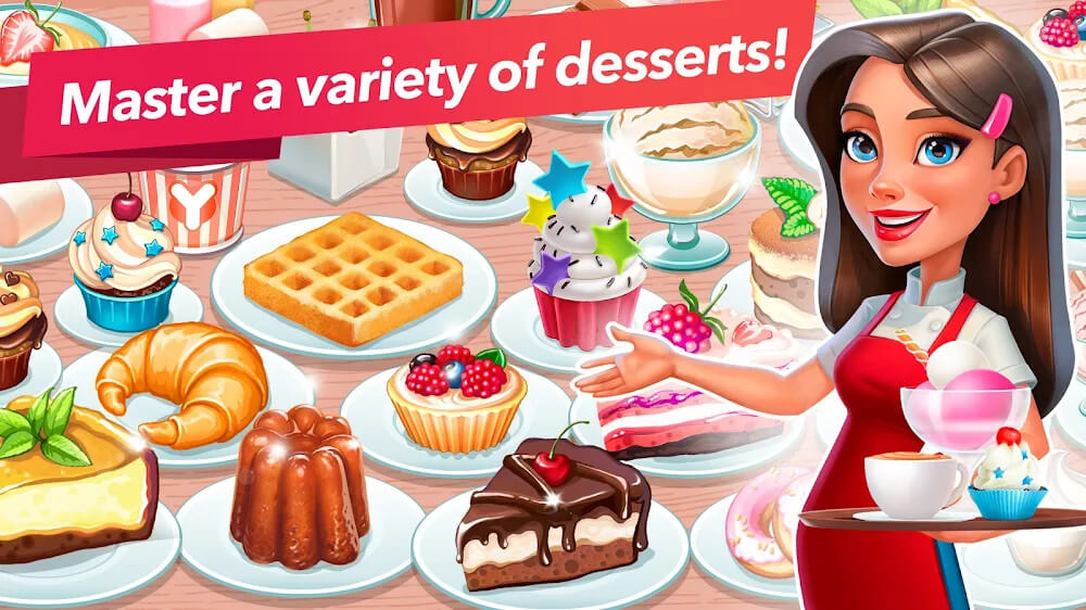 My Cafe V2023.5.2.0 Mod Apk + Obb (Menu, Vip 7, Fast Level) Download