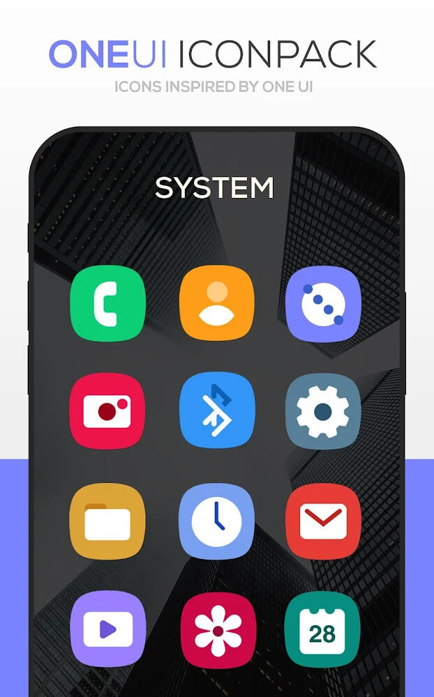 Download ONE UI Icon Pack  APK (Patched) for Android