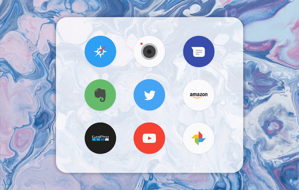 Pure Icon Pack – Round and flat