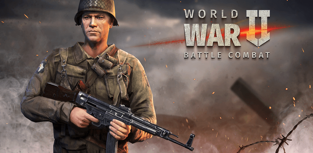 World War, WW2 Shooting Games Mod apk [Remove ads][God Mode][Weak enemy]  download - World War