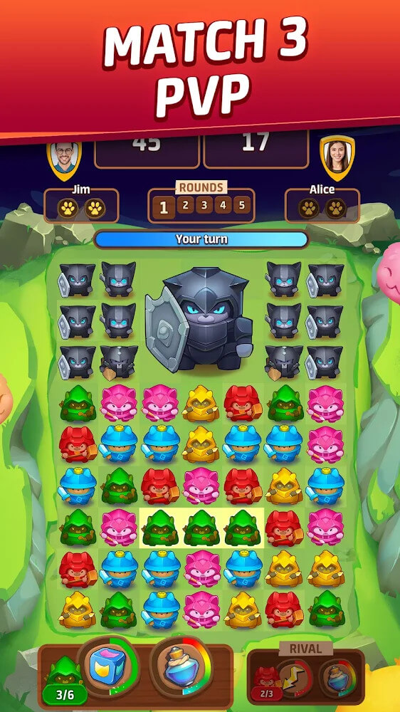Cat Force – PvP Match 3 Puzzle Game