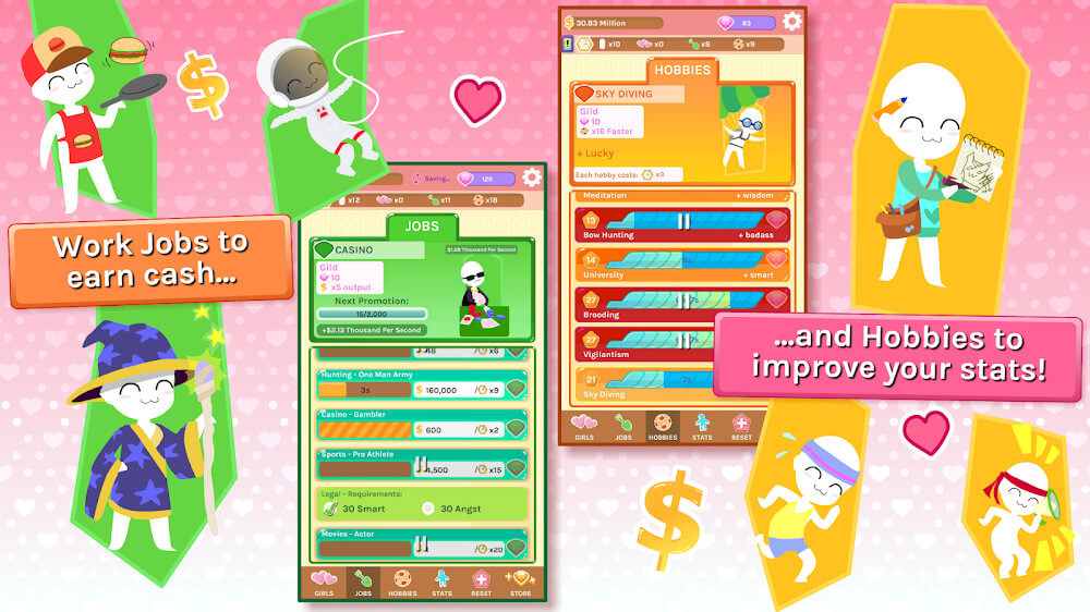 Hack Crush Crush v0.404 MOD APK (Unlimited Money, Jobs Unlocked) 2024 free Crush-crush-5