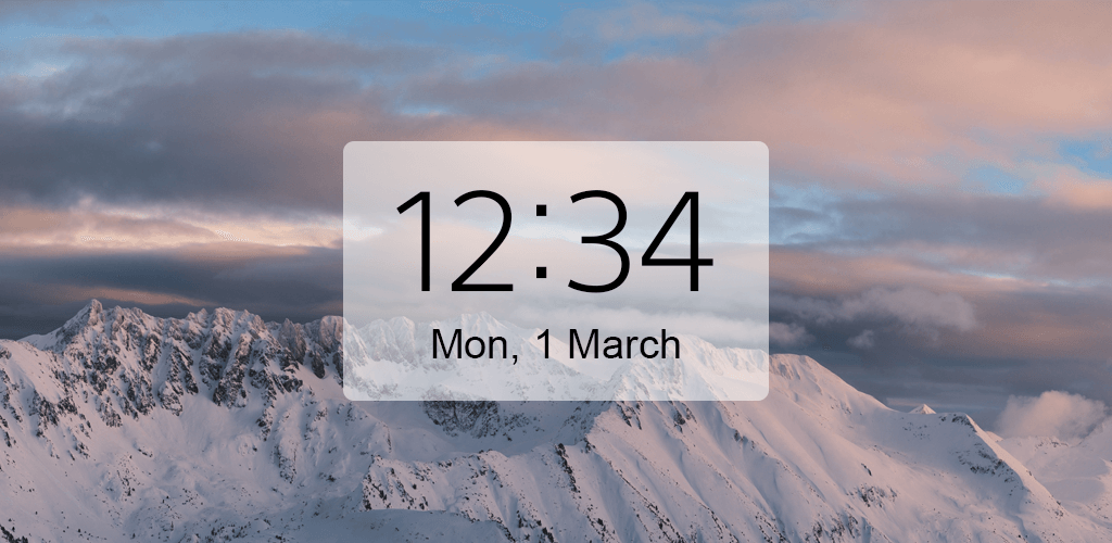 Digital Clock and Weather Widget