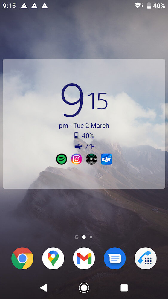 Digital Clock and Weather Widget