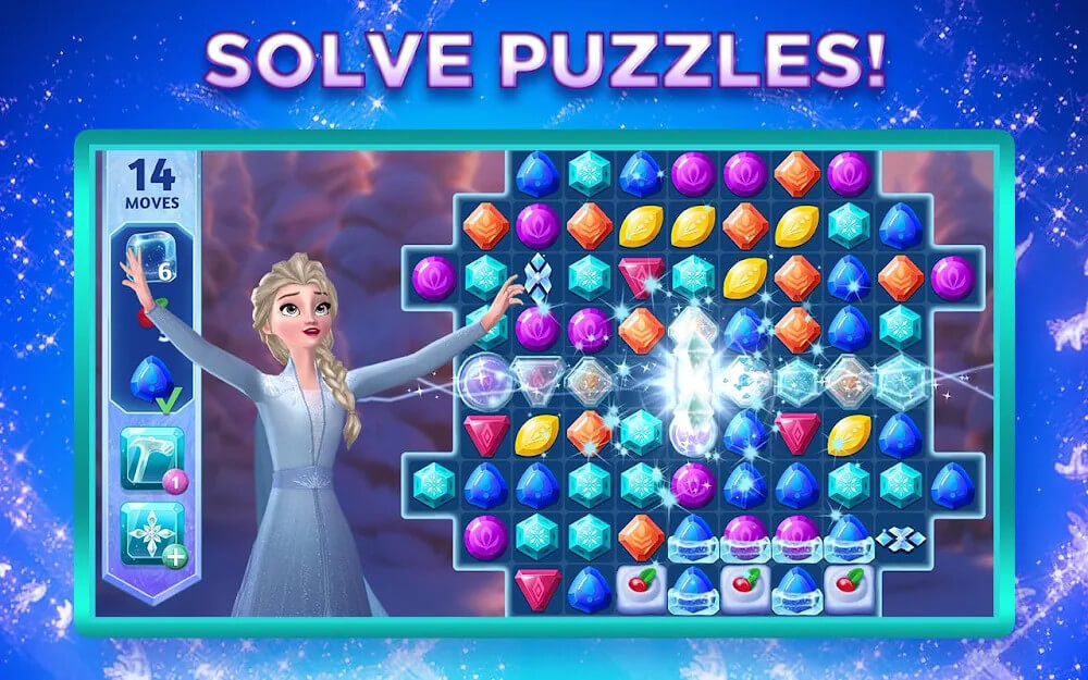 aventuras de frozen novo jogo de combinar