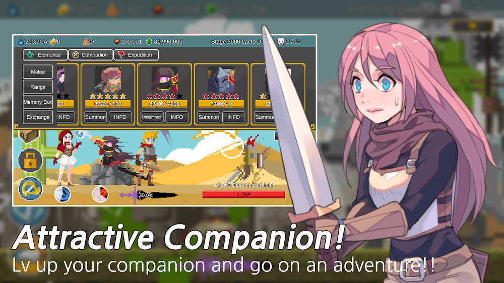 Hack game Ego Sword v2.02 MOD APK (Menu/Always Boss, Free Souls) 2024 Ego-sword-idle-hero-training-6