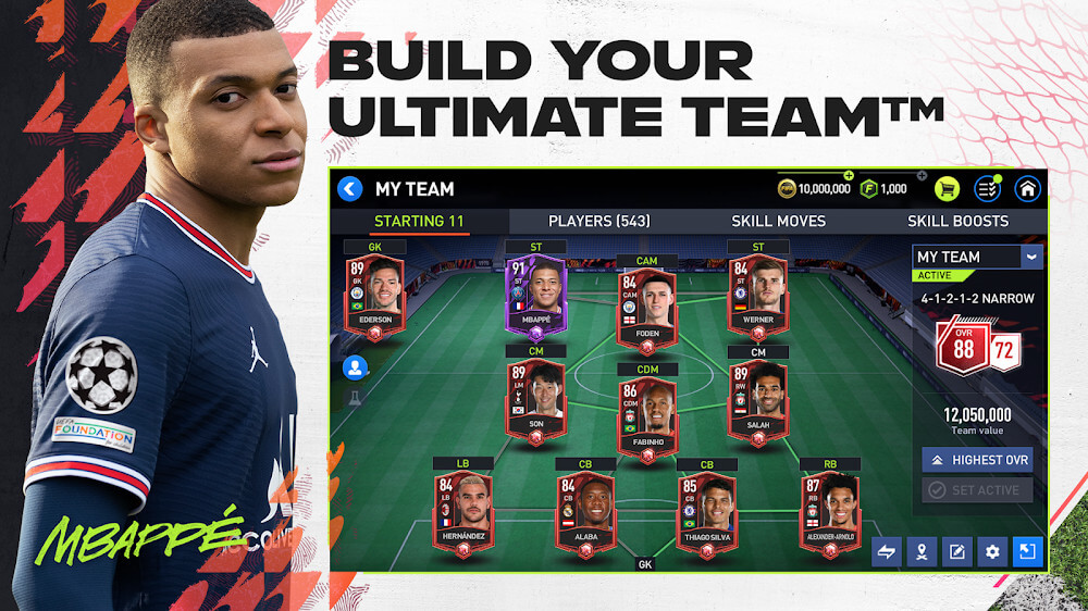 MENU - FIFA MOBILE 22 BETA