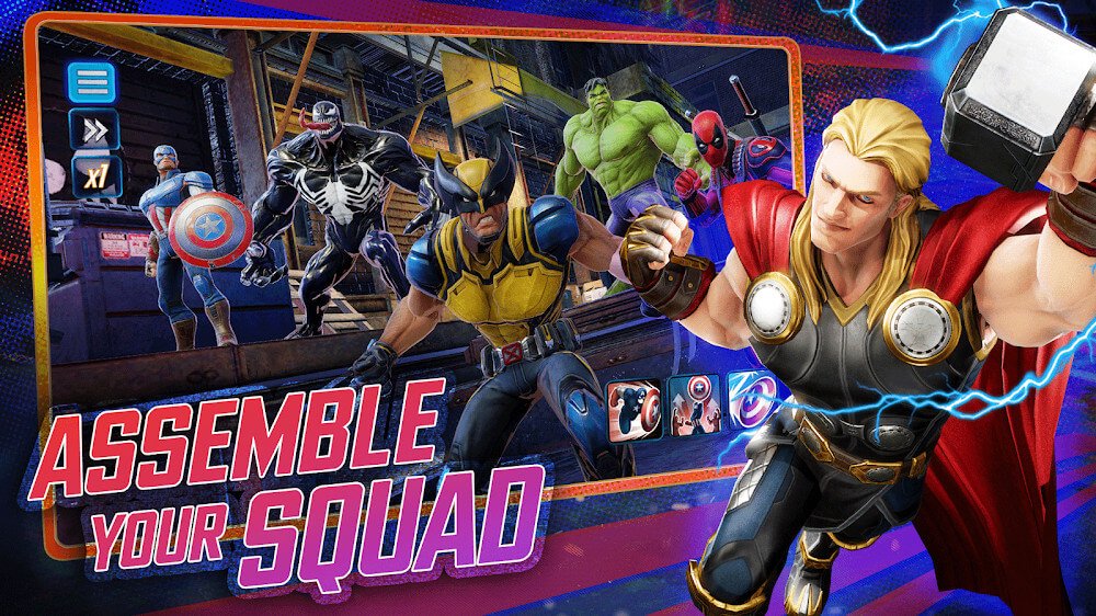 MARVEL Strike Force MOD (Lot Of Energy) For Free On Android