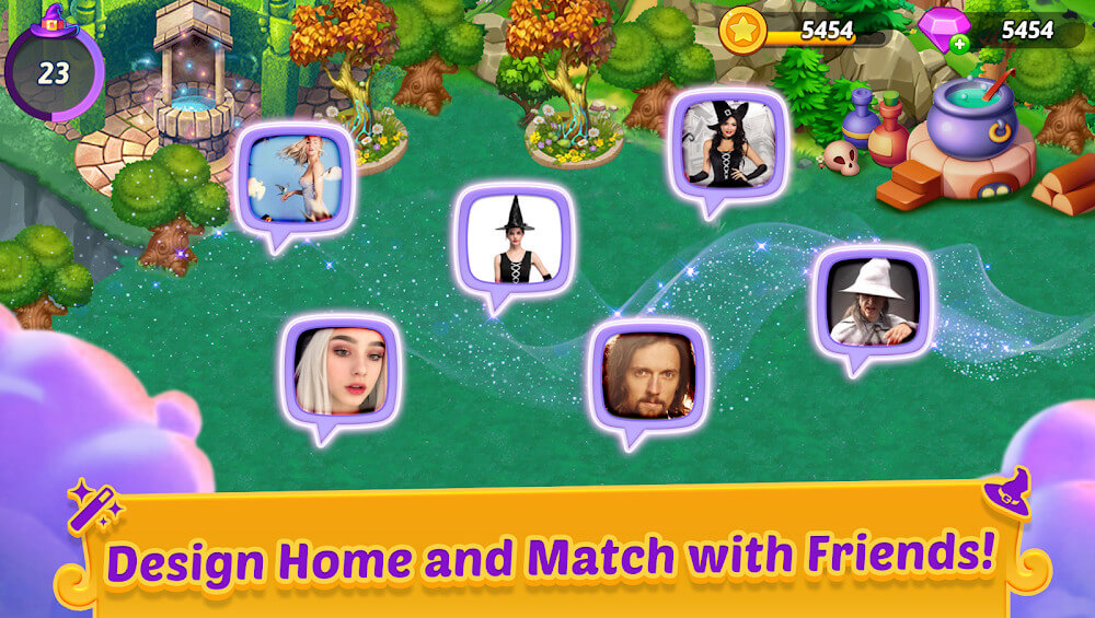 Merge Witches v4.35.0 MOD APK (Unlimited Diamond) Merge-witches-mergematch-to-discover-calm-life-7