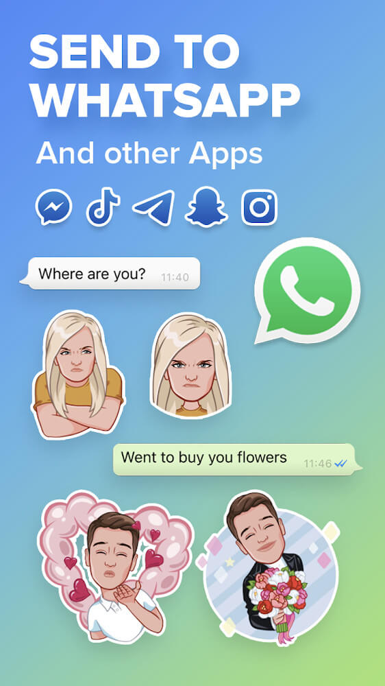 Mirror: Emoji meme maker, faceapp stickers creator