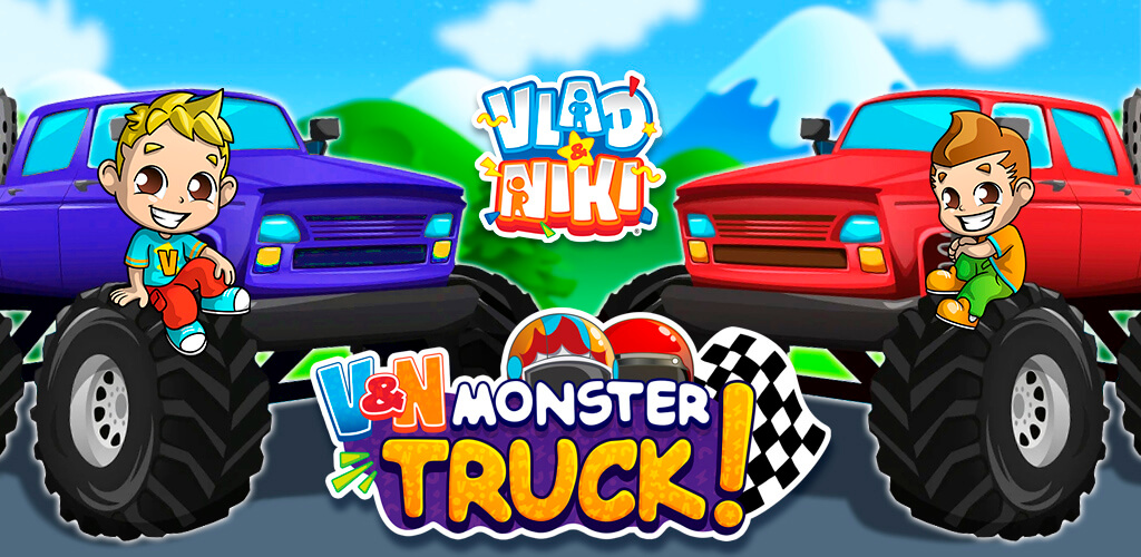 Download Monster Truck Vlad & Niki MOD many coins 1.8.9 APK