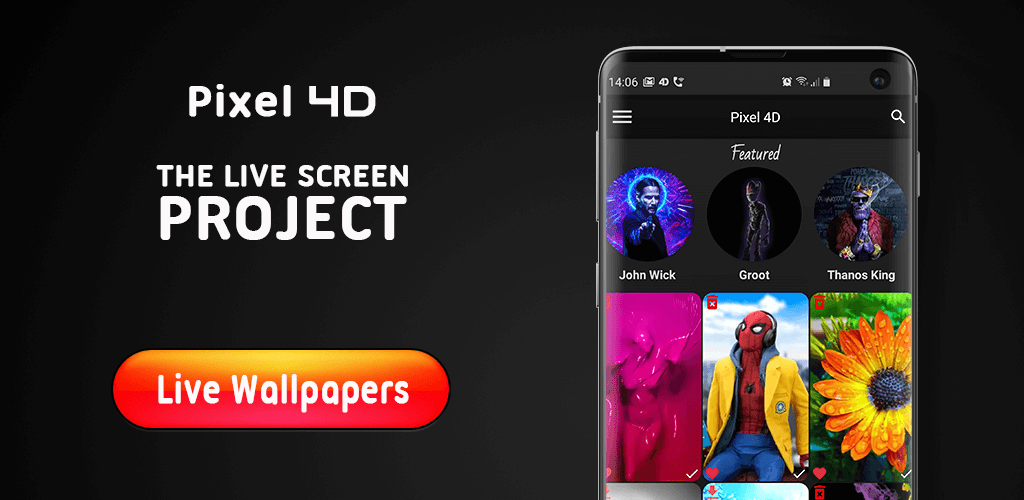 Pixel 4D Live Wallpapers