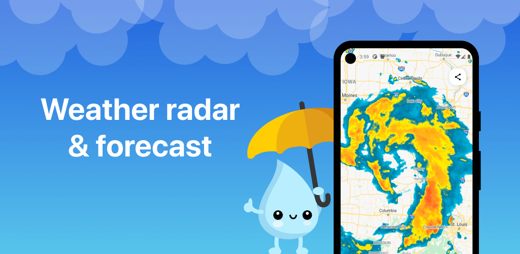 RainViewer: Weather Radar Map v3.0.6 MOD APK [Premium Unlocked] [Latest]