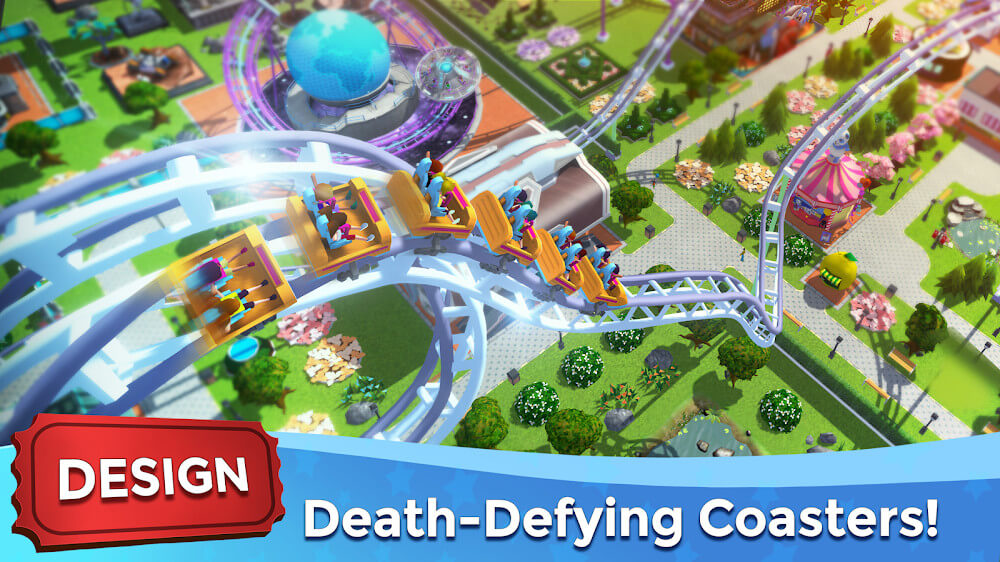 Rollercoaster Tycoon Touch - قم بإنشاء حديقةك