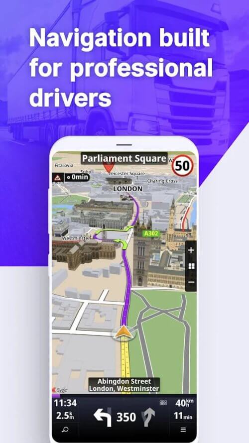 Sygic Truck & RV Navigation v22.3.2 MOD APK (Pro Unlocked) Download