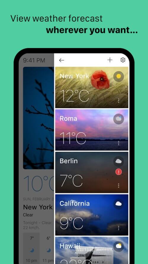 Today Weather v2.2.41.170724 MOD APK (Premium Unlocked) Download