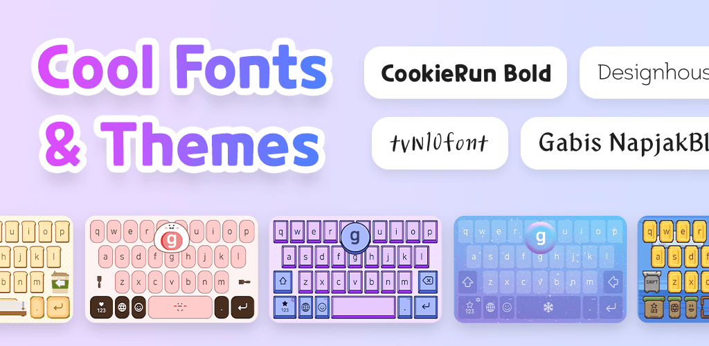 Design Keyboard – Themes Fonts