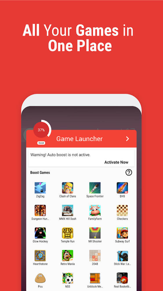 game booster |  Launcher - Faster & Smoother Games