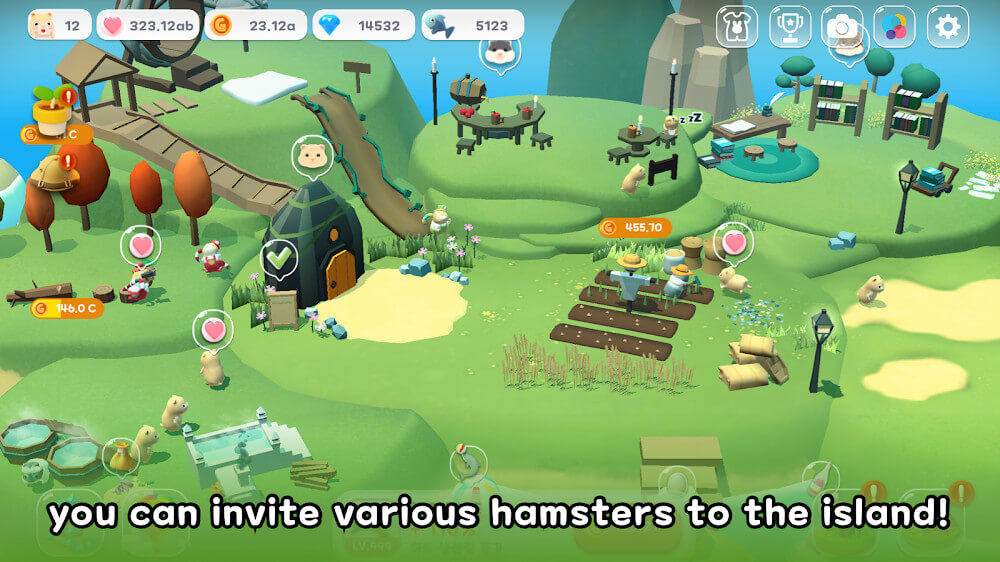 Hamster Village v1.10.10 APK + MOD (Unlimited Diamonds) Download