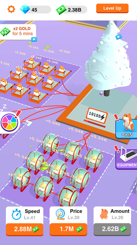 Idle Hamster Energy Free In-App Purchases MOD APK