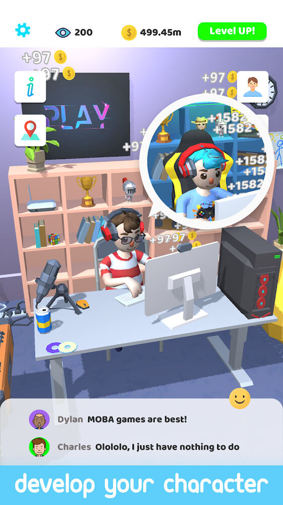 Streamer Simulator MOD APK v0.5 (Mod APK Unlimited money) - Jojoy