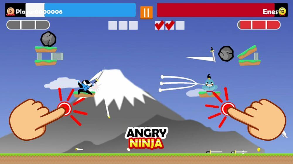 Jumping Ninja Party 2 Player Games