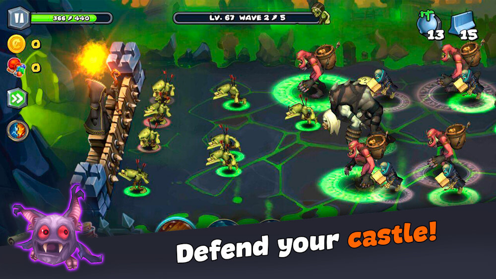 Magic Siege – Castle Defender Tactical offline RPG