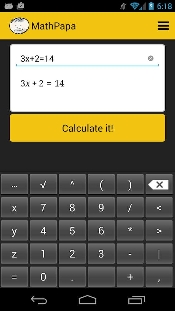 MathPapa – Algebra Calculator