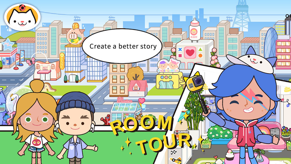 Free Download Miga Town My World Mod Apk Terbaru [Unlocked All DLC] v1.43 