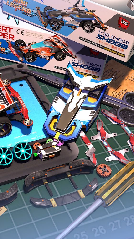 Hack game Mini Legend v3.3.0 MOD APK (Menu/Unlimited Car Energy, Instant Win) 2024 Mini-legend-mini-4wd-racing-3