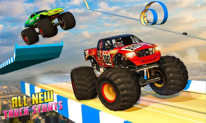 Monster Truck Race Car Game