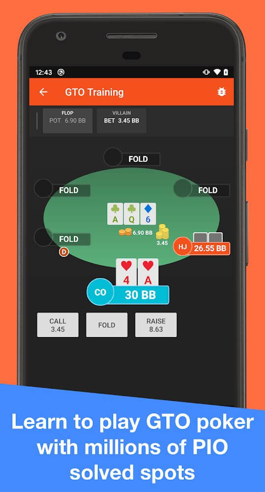 Postflop+ GTO Poker Trainer App For Texas Holdem