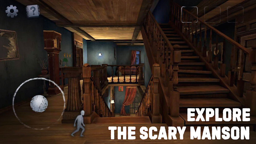 Hack Scary Mansion v1.121 MOD APK (God Mode, Dumb Enemy) Latest 2024 Scary-mansion-horror-game-3d-4