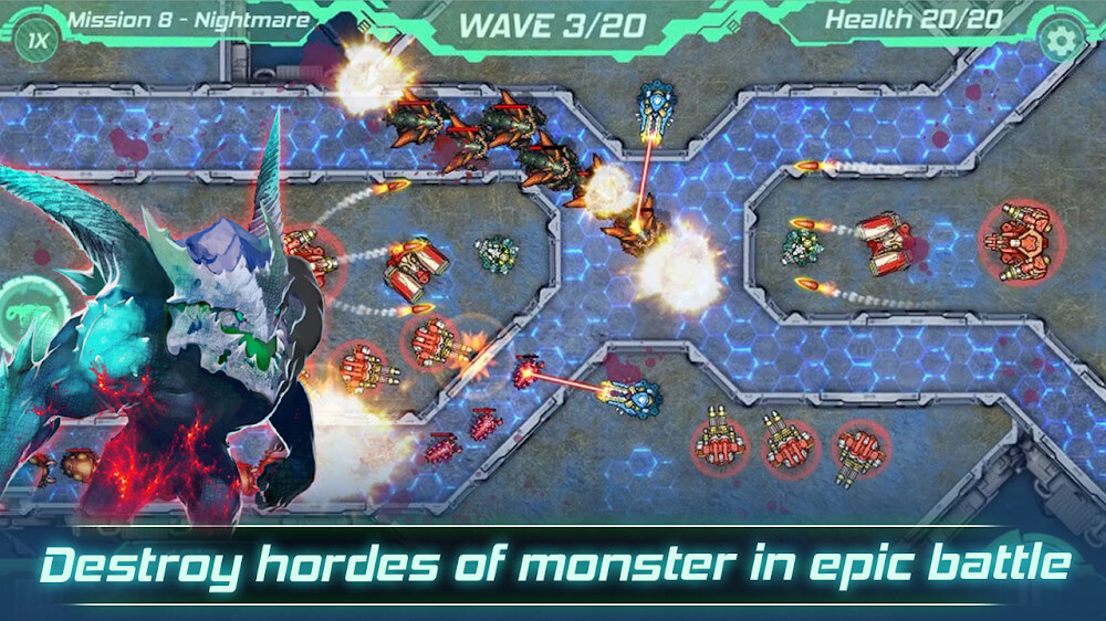 Defense Zone - Original 1.2.0 APK + Mod [Unlimited money][God Mode