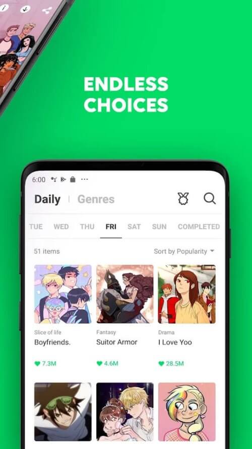 WEBTOON v2.12.2 MOD APK (No ADS/Unlocked) Download